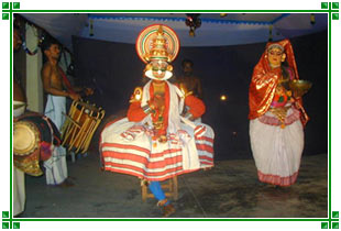 Kathakali Dancer in Kerala