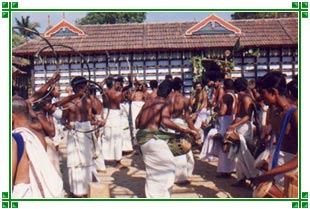 Peoples Celebrating Festival in Kerala, South India